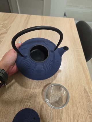 Tetera Hierro Fundido Estilo Japonés Azul
