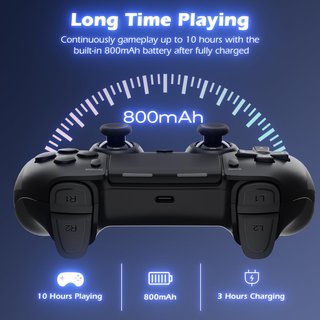 Mando inalámbrico PS4 con macros y giroscopio