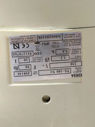 Termo Eléctrico agua caliente  Edesa 10L
