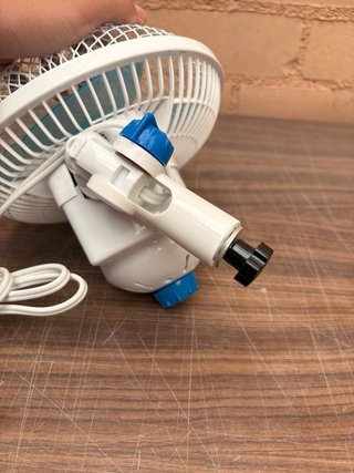 Ventilatore portatile a clip piccolo blu/bianco