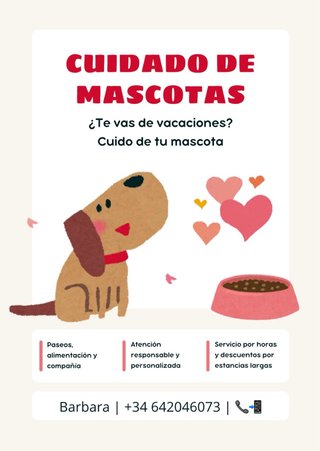 Cuidado de mascotas- Manises. 8€-10€