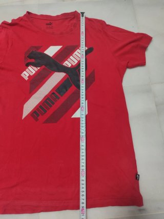 Camiseta Puma Roja y Negra Talla M