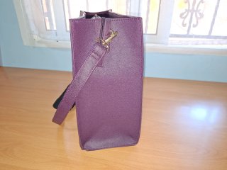 Bolso Morado Resistente para Universidad/Trabajo