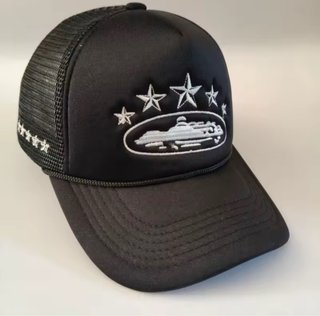 Gorra negra ,rosa ,16blanca y gris
