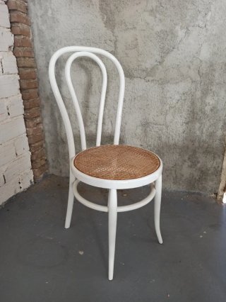 6 Sillas Estilo Thonet Madera y Rattan
