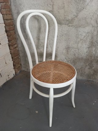 6 Sillas Estilo Thonet Madera y Rattan