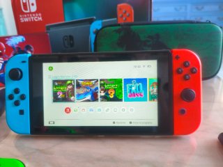 Nintendo Switch con accesorios