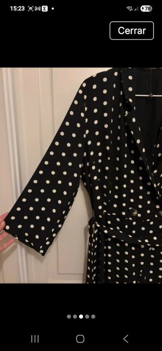 Mono Bershka lunares negro y blanco