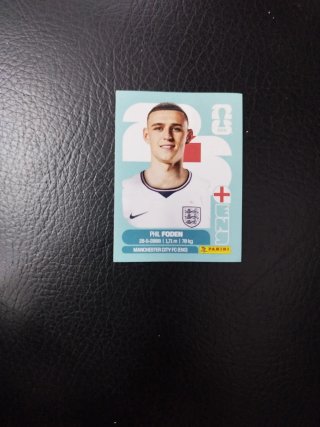 Carta Panini Phil Foden Inglaterra