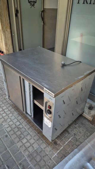 Mesa Caliente Acero Inoxidable