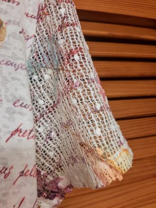 Camiseta estampada plumas talla L