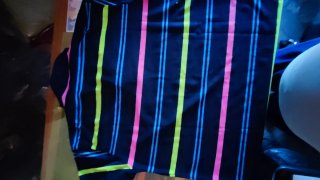 Polo a righe multicolor