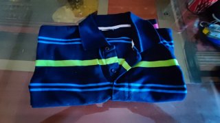 Polo a righe multicolor