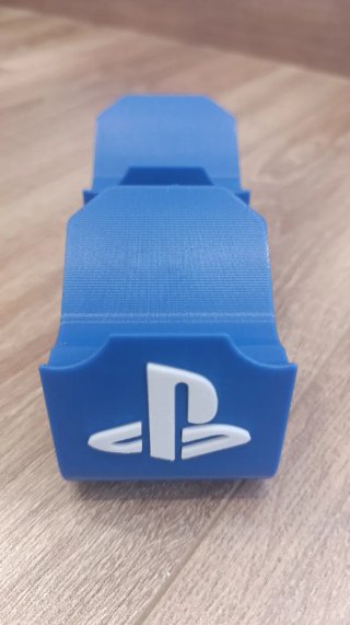 Soporte Mandos PS4 Azul y Blanco