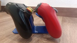 Soporte Mandos PS4 Azul y Blanco