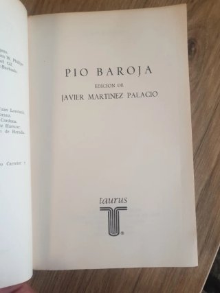 Pío Baroja El escritor y la crítica