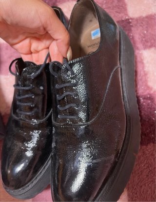 Mocasines charol negro mujer talla 40