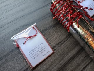 Pulseras 7 nudos rojas