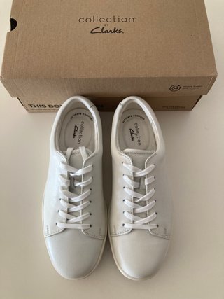 Clarks. Zapatillas sneakers piel. Talla 41