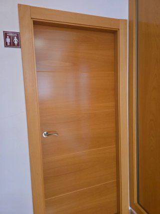 Lote 10 puertas madera roble con marcos