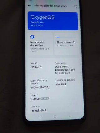Móvil OnePlus Nord CE 2 5G Azul