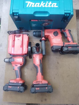 Conjunto Hilti AG 6D-22 y Taladro