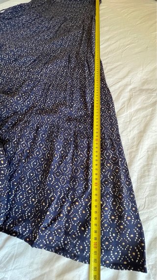 Vestido largo Southern Cotton azul estampado