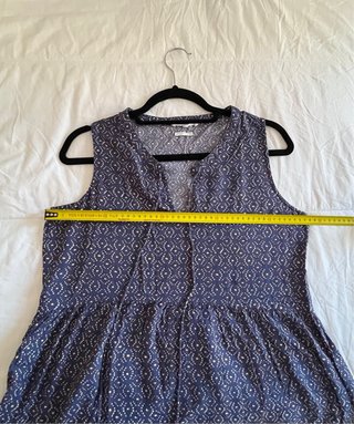 Vestido largo Southern Cotton azul estampado