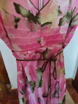 Vestido largo floral talla 44