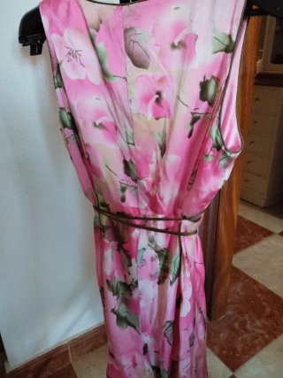 Vestido largo floral talla 44