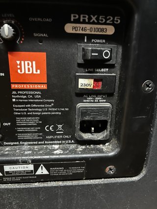 Altavoces Profesionales JBL PRX525 y PRX518S