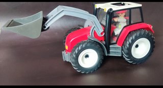 Tractor Playmobil con pala frontal