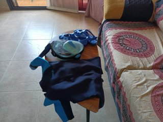 Pack buceo niños: máscara, neopreno y chanclas