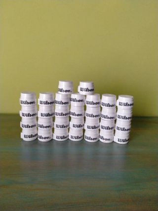 30 Wilson Grips para Raqueta tenis pádel blancas