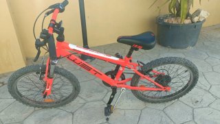 Bicicleta infantil WST naranja neón