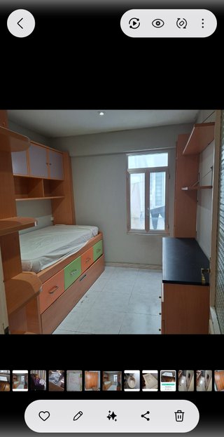 Dormitorio puente con dos camas