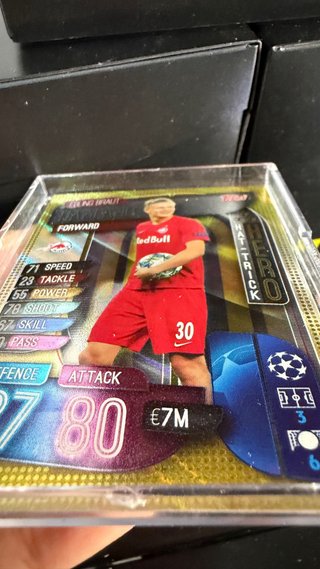 Cromo Rookie Erling Haaland Hat-Trick Topps