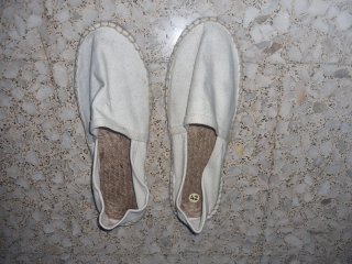 Alpargatas beige talla 42