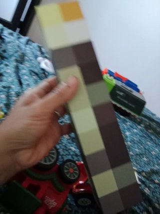Lámpara Minecraft Pixelada