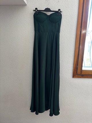 Vestido largo verde para eventos