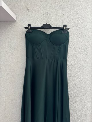 Vestido largo verde para eventos