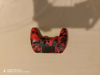 Mando PS4 y PC Camuflaje Rojo