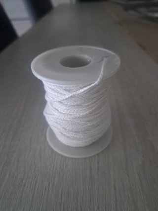 Rollo de mecha de algodón blanca