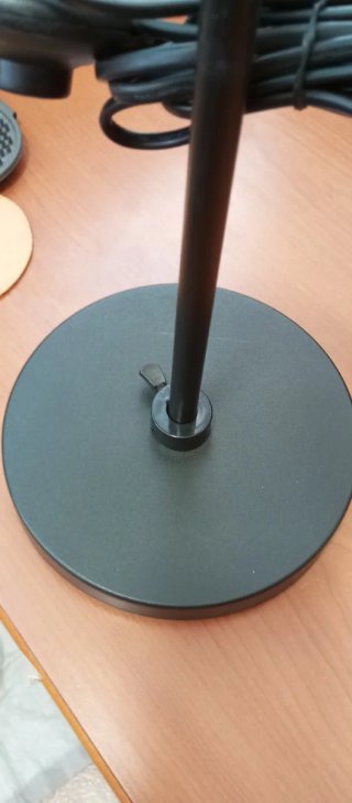 Lámpara de mesa marrón metal/plástico 62cm