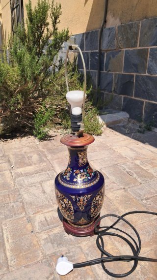 Lámpara mesa estilo oriental chinoiseire