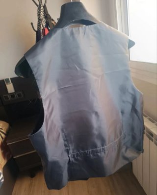 Chaleco y pantalón vestir MACSON gris L