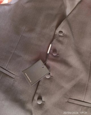 Chaleco y pantalón vestir MACSON gris L