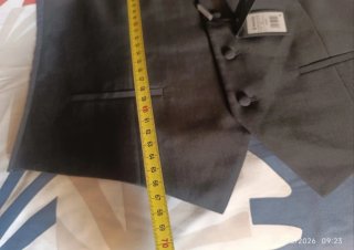 Chaleco y pantalón vestir MACSON gris L