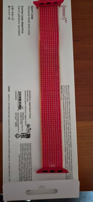 Correa Apple Watch Sport Loop Roja