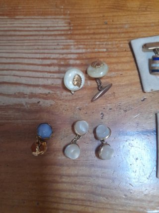Lote 6 pares Gemelos ANTIGUOS+ 1 de regalo